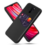 Bofink Xiaomi Redmi Note 8 Pro skal med korthållare - Svart