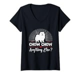 Womens Chow Chow Anything Else Chow Chows Dog V-Neck T-Shirt