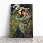 Big Box Art Canvas Print Wall Art John William Waterhouse Boreas | Mounted and Stretched Box Frame Picture | Home Decor for Kitchen, Living Room, Bedroom, Hallway, Multi-Colour, 30x20 Inch