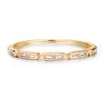 Ania Haie 14 KT Ring BAGUETTE WHITE SAPPHIRE RAU009-03YG 57