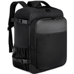 Sac a Dos Voyage Cabine Avion 45x36x20 pour Easyjet Sac à Dos Valise Bagage Cabine avec USB Charging Port Antivol Sacs de Voyage Ordinateur Portable 15.6 Pouces Sac de Travail pour Homme Femme, Noir