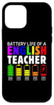 Coque pour iPhone 12 mini Drôle de professeur d'anglais Autonomie de la batterie Enseignants Femmes Éducateurs