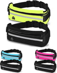 2x1 Ceinture Running Smartphone Homme Et Femme, Sac Banane Sport De Course A Pied, Sport, Footing, Courir - Fitness Belt Bag Pour Tous Les Telephones. (Vert Et Noir)