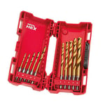 Milwaukee 48894759 Hss-G 10PC Titanium Red Hex Drill Bits