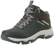 Skechers Women's Trego Trail Kismet, Charcoal Synthetic/Mesh/Mint Trim, 3.5 UK