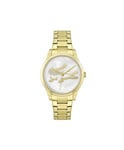 Lacoste Analogue Quartz Watch for Women with Gold Colored Stainless Steel Bracelet - 2001216