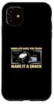 Coque pour iPhone 11 When Life Gives You Trash Make It A Snack Funny Ibis Ibis