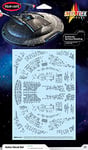 Kit de modèles de stickers aztèques AMT MKA054M/12 1/1000 Star Trek NX-01 U.S.S. Enterprise, multicolore