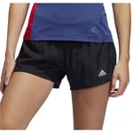 adidas Run It Womens Running Shorts Black 3 Inch Lined 360 Reflective Jogging