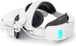 Sangle De Tête Compatible Avec Meta Quest 2, Remplacement De La Sangle Elite Avec Batterie De 6 000 Mah, Sangle De Rechange Elite Réglable, Immersion De Jeu En Vr