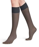 FALKE Women's Pure Matt 20 DEN W KH Sheer Plain 1 Pair Knee-High Socks, Grey (Graphite 3146) new - eco-friendly, 2.5-5