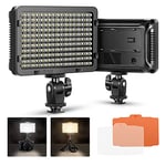 Neewer 176 LED 5600K Ultra Bright Dimmable on Camera Video Light with 1/4-inch Thread Mount for Canon,Nikon,Pentax,Panasonic,Sony and Other DSLR Cameras (Power Adapter or Batteies NOT Included)