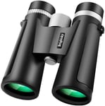 Télescope de jumelles compactes 10x42 super puissantes pour l'observation des oiseaux, jumelles HD imperméables jumelles pliantes à double foyer pour adultes observation de la faune en plein air, rand