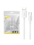 Baseus Cable USB do USB-C Superior 100W 0.25m (white)