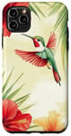 Coque pour iPhone 11 Pro Max Colibri Tropical Fleurs Florales Nature Été