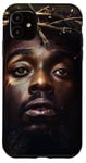 Coque pour iPhone 11 Jésus Noir, Christianisme, Église, Christ, Jésus