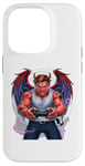 iPhone 14 Pro Battle Scarred Devil Angel Unleashed Power Tee. Case