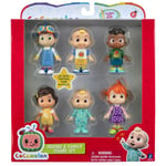 Cocomelon Familj & Vänner 6 st Actionfigurer Pack Leksak Dockor Barn