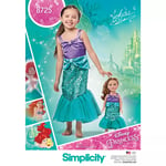 Simplicity Little Mermaid Ariel Sewing Pattern, 8725