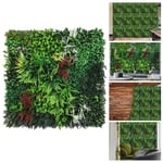 Artificial Plant Flower Wall Panels Realistic Indoor / Outdoor Garden 1m x 1m