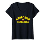 Womens Maracaibo Venezuela Flag, Maracaibo V-Neck T-Shirt