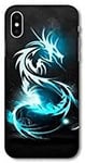 Coque pour Samsung Galaxy A10 Dragon Bleu