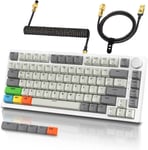 K85 Clavier Gamer Mecanique Avec Câble Spirale, Actionnement Ajustable, Interrupteur Magnétique, Apex Pro Tkl Clavier De Jeu Filaire, Supporte Dks/Mt/Tgl, Rvb, Gasket, Pour Pc/Mac