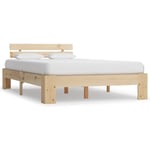 Cadre de lit 140 x 200 cm Lexlife Lit Adulte En bois de pin massif