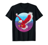 Eagle flight wings retro gradient Bird powerful nature hawk T-Shirt