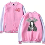 CAFINI Singer Print Jacket Sweatshirt Actor Lana Del Rey Print Jacket Student Youth Street Hip Hop Clothing (XS-3XL)