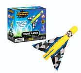 Stomp Rocket L`Original Stunt Planes Recharge - 1 Avion en Mousse Wildcat - Cadeaux STIM d'extérieur pour garçons et Filles - 5 (6, 7, 8) Ans et Plus - Idéal pour Jouer Toute l'année