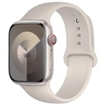 Lämplig för äpplen Silikon sportband för Apple Watch -rem49mm 44mm 45mm 40mm 41mm 42mm 38mm armband iwatch series9 8 7 6 5 4 3SE Ultra Starlight 49mm-42-44-45mm S-M