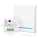 Aroidful Kit d'interrupteur d'éclairage sans fil, contrôleur RF 433MHZ avec télécommande, interrupteur d'éclairage à distance 240 Volt, pas de câblage