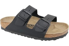 Birkenstock Arizona Birko-Flor - coupe régulière - Mules - Mixte Adulte - Noir (Noir) - 45 EU