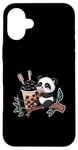 Coque pour iPhone 16 Plus Panda Kawaii avec Bubble Tea