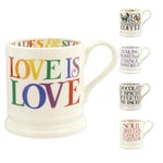 Emma Bridgewater Grande tasse à café en céramique de 1,2 l, grande tasse à café en grès, cappuccino, latte, tasse à thé – Belle tasse, cadeau d'anniversaire – Tasse à café avec inscription « Love »