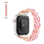 Apple Watch Series 6 / 5 40mm kudottu kellonauha - Vaaleanpunainen Naamiointi Pink