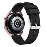 Samsung Galaxy Watch 3 41mm - Silikon armband 20mm Passar handled omkrets 135-235mm Svart