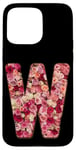 Coque pour iPhone 15 Pro Max Monogramme W Rose Flower