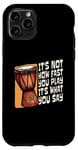 iPhone 11 Pro It's Not How Fast You Play Loves Drumming Percussion Djembe Case