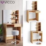 Coiffeuse coiffeuse Dekos Vicco commode de coiffeuse miroir goldcraft