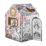 Cardboard House Colour Your Own Childrens Playhouse Unicorn Playhouse for Kids