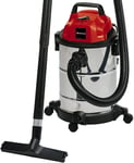 Einhell TC-VC 1820 S Wet & Dry Vacuum Cleaner 20L S/Steel w/ Caster Wheels NEW