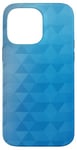 Coque pour iPhone 14 Pro Max Polygone Géométrie Océan Bleu Dégradé