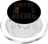 Coffee Low Battery For Coffee Lovers Energy Bar Needed PopSockets PopGrip for MagSafe