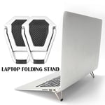 1 Pair Aluminium Alloy Laptop Stand Foldable Cooling Holder for HP Dell Lenovo