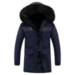 Doudoune Homme De Marque À Capuche À Large Col Fourrure Parka Homme Vêtement Masculin Épaississant Hiver Chaud Manteau Hommes -Zs306980