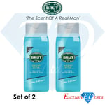 2 x Brut Men's Sport Style All In One Hair & Body Shower Gel 500ml For Him