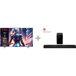 TCL 75" C75B – 4K QLED Google TV + Q75H 5.1.2 Dolby Atmos Soundbar -tuotepaketti