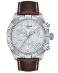 Tissot Pr 100 Mens Brown Watch T1016171603100 Leather (archived) - One Size